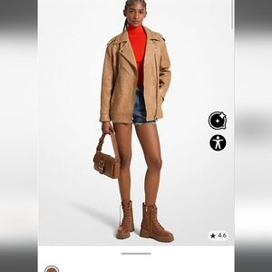 Michael Kors Tan Leather Jacket